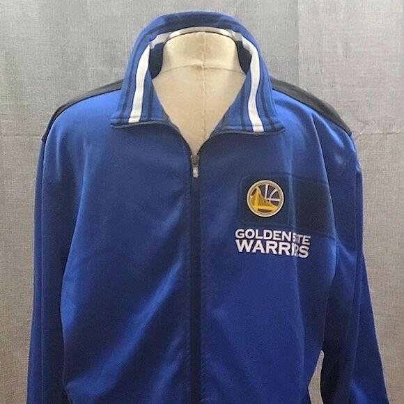 NBA Golden State Warrior Performance / Warm Up Jacket - Blue, Women's SZ XL - Picture 2 of 8